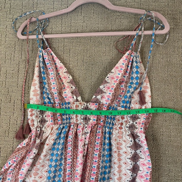 Lulu’s Maxi‎ Multi-Print Dress Small - Picture 6 of 12